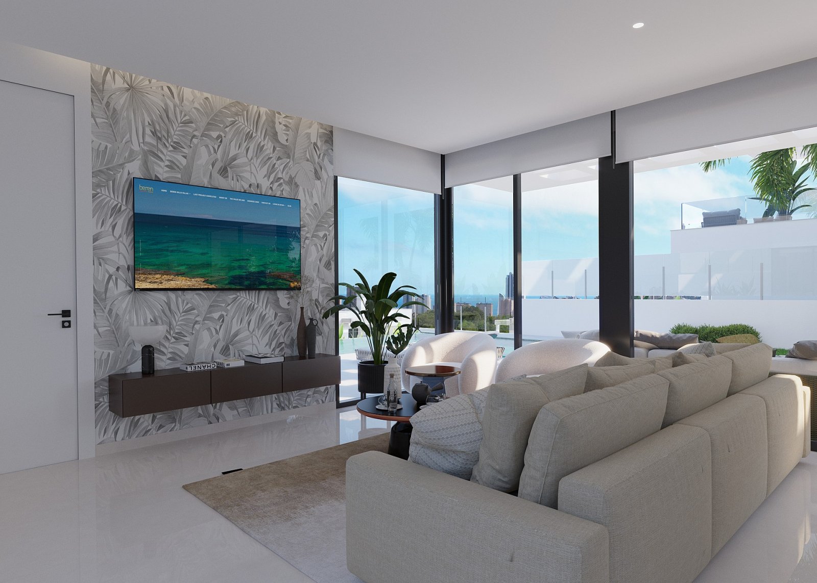 <p>Villa provided with 3 Bedrooms and 3 Bathrooms, private swimming pool and private garage for 2 cars. </p><p>They offer panoramic views of the Be...
