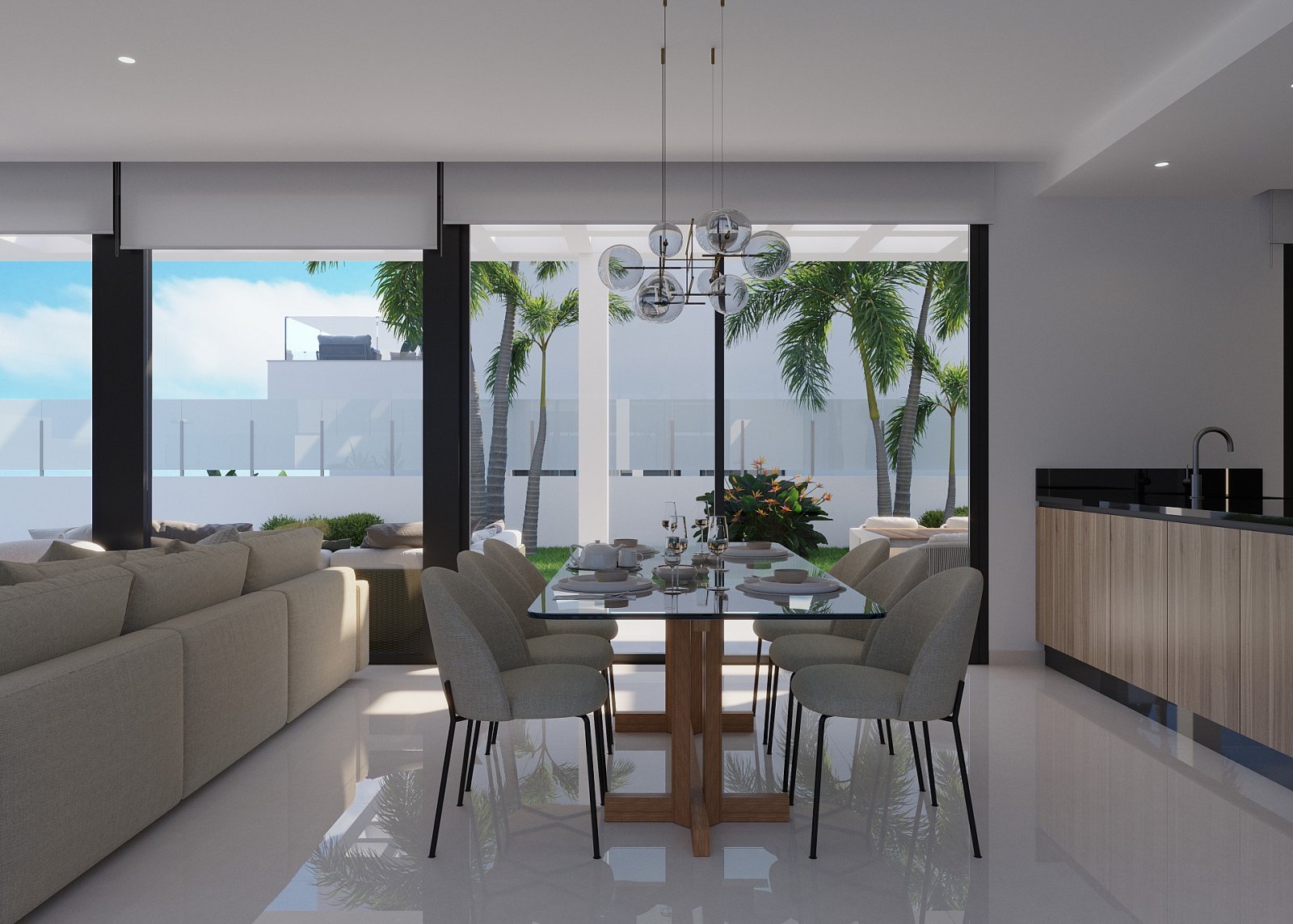 <p>Villa provided with 3 Bedrooms and 3 Bathrooms, private swimming pool and private garage for 2 cars. </p><p>They offer panoramic views of the Be...