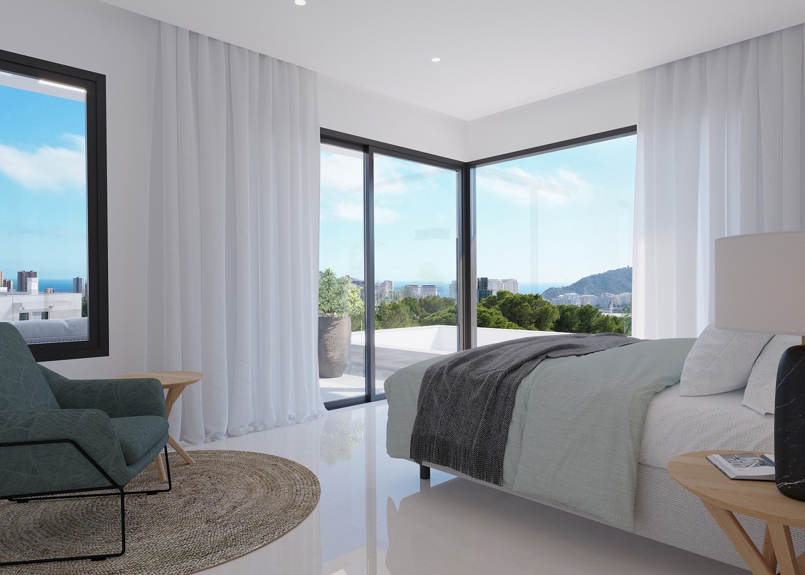 <p>Villa provided with 3 Bedrooms and 3 Bathrooms, private swimming pool and private garage for 2 cars. </p><p>They offer panoramic views of the Be...