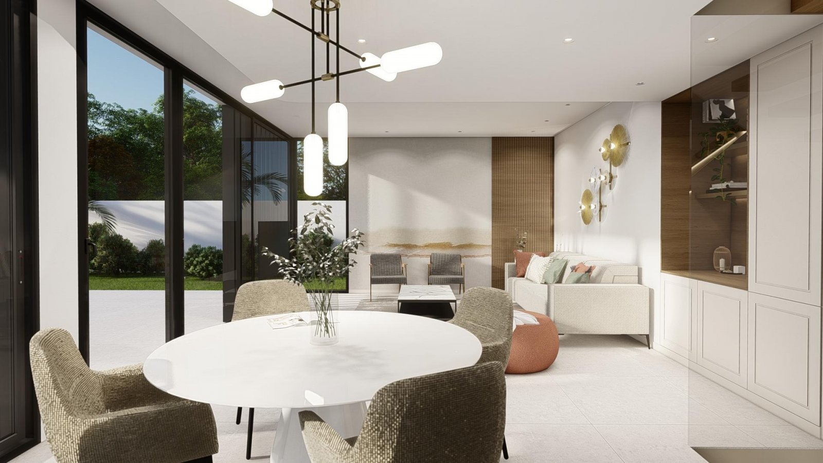 <p>Villa provided with 4 Bedrooms and 3 Bathrooms, private swimming pool and underground parking space with storage room. </p><p>Skyline V villas i...