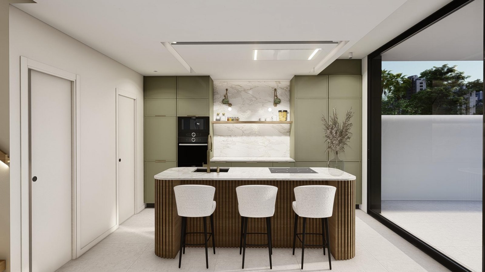 <p>Villa provided with 4 Bedrooms and 3 Bathrooms, private swimming pool and underground parking space with storage room. </p><p>Skyline V villas i...