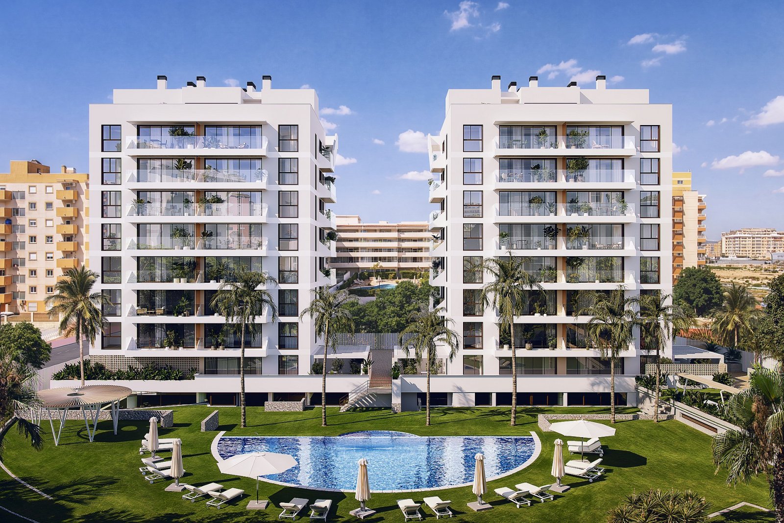 <p>Apartment with terrace provided with 2 Bedrooms and 2 Bathrooms, communal swimming pool and underground parking space. </p><p>This exclusive res...