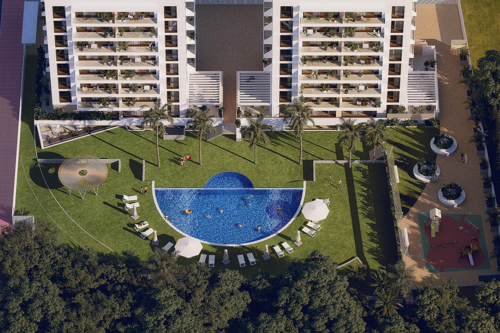 <p>Apartment with terrace provided with 2 Bedrooms and 2 Bathrooms, communal swimming pool and underground parking space. </p><p>This exclusive res...