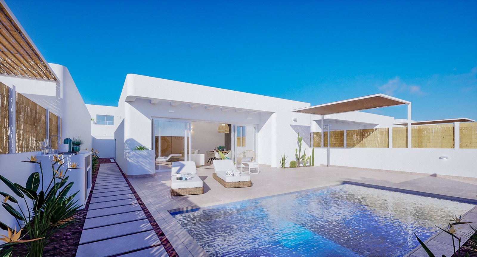 <p>Villa provided with 3 Bedrooms and 2 Bathrooms, private swimming pool and parking space on own plot. </p><p>The residence consists of 11 detache...