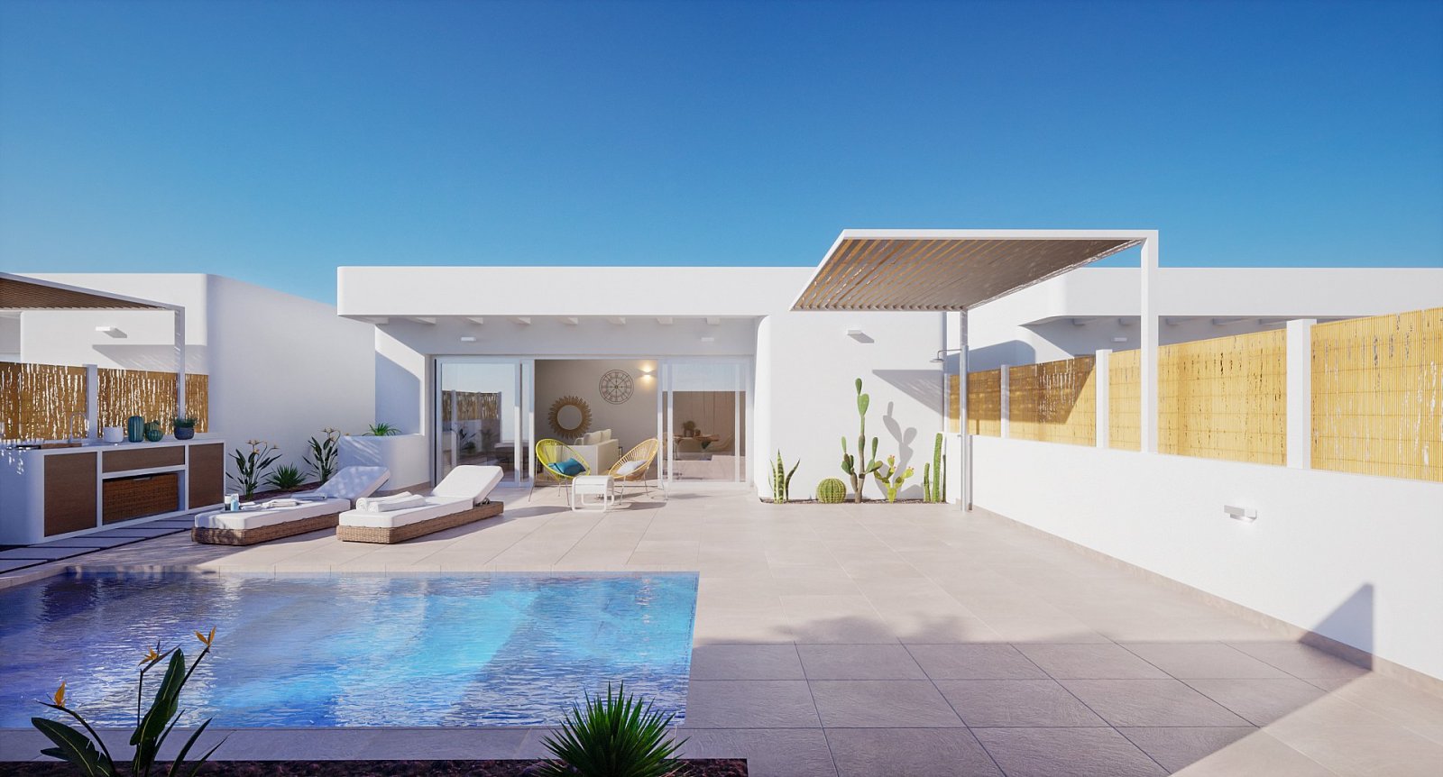 <p>Villa provided with 3 Bedrooms and 2 Bathrooms, private swimming pool and parking space on own plot. </p><p>The residence consists of 11 detache...