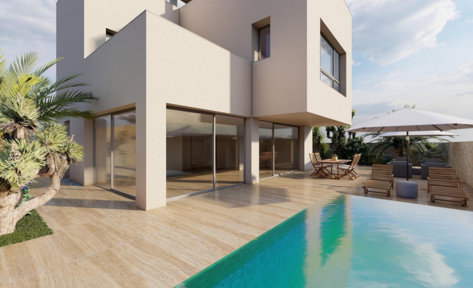 <p>Villa provided with 4 Bedrooms and 3 Bathrooms, private swimming pool and parking space on own plot. </p><p>Exclusive single-family homes in a l...