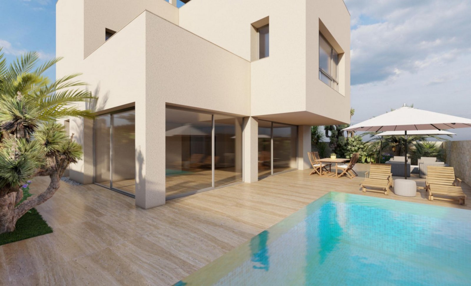 <p>Villa provided with 4 Bedrooms and 3 Bathrooms, private swimming pool and parking space on own plot. </p><p>Exclusive single-family homes in a l...