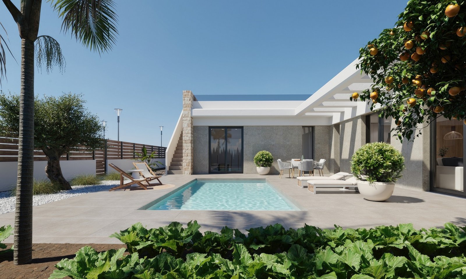 <p>Villa provided with 3 Bedrooms and 2 Bathrooms, private swimming pool and parking space on own plot. </p><p>Designed to provide an exceptional l...