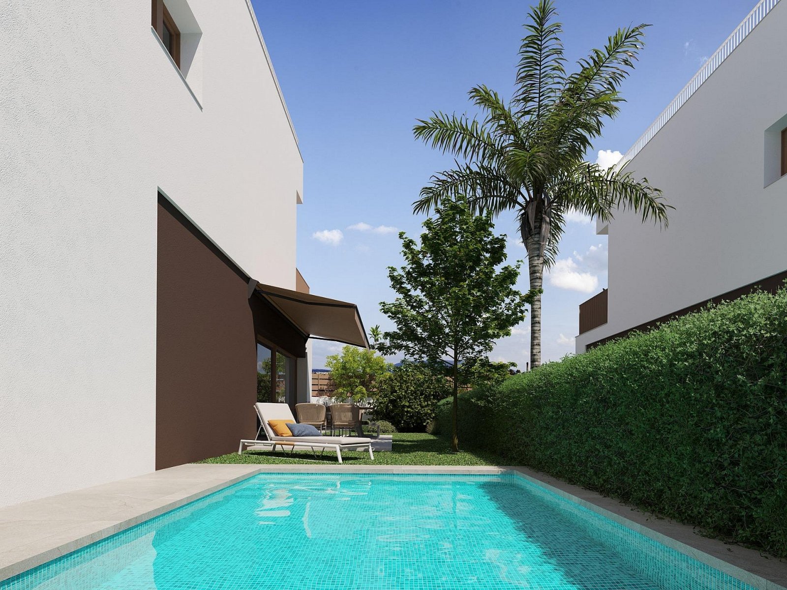 <p>Villa provided with 3 Bedrooms and 3 Bathrooms, private swimming pool and parking space on own plot. </p><p>New private residential complex cons...