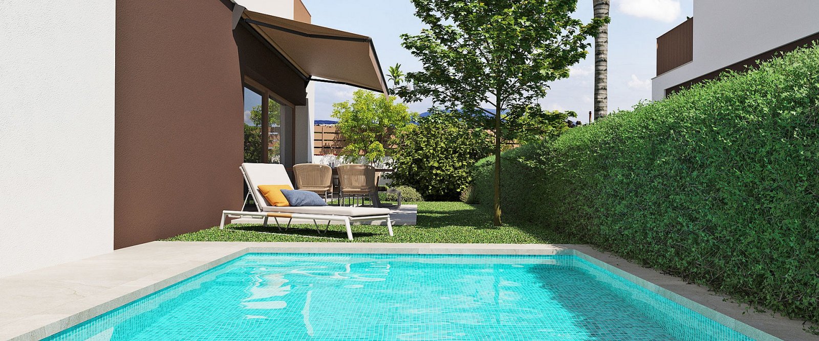 <p>Villa provided with 3 Bedrooms and 3 Bathrooms, private swimming pool and parking space on own plot. </p><p>New private residential complex cons...