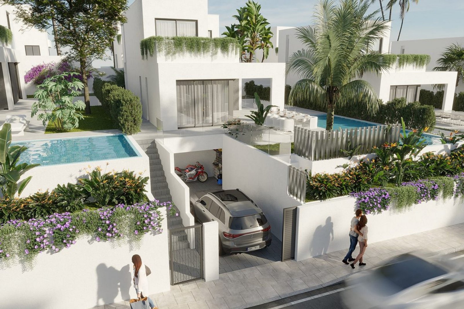 <p>Villa provided with 4 Bedrooms and 4 Bathrooms, private swimming pool and parking space on own plot. </p>