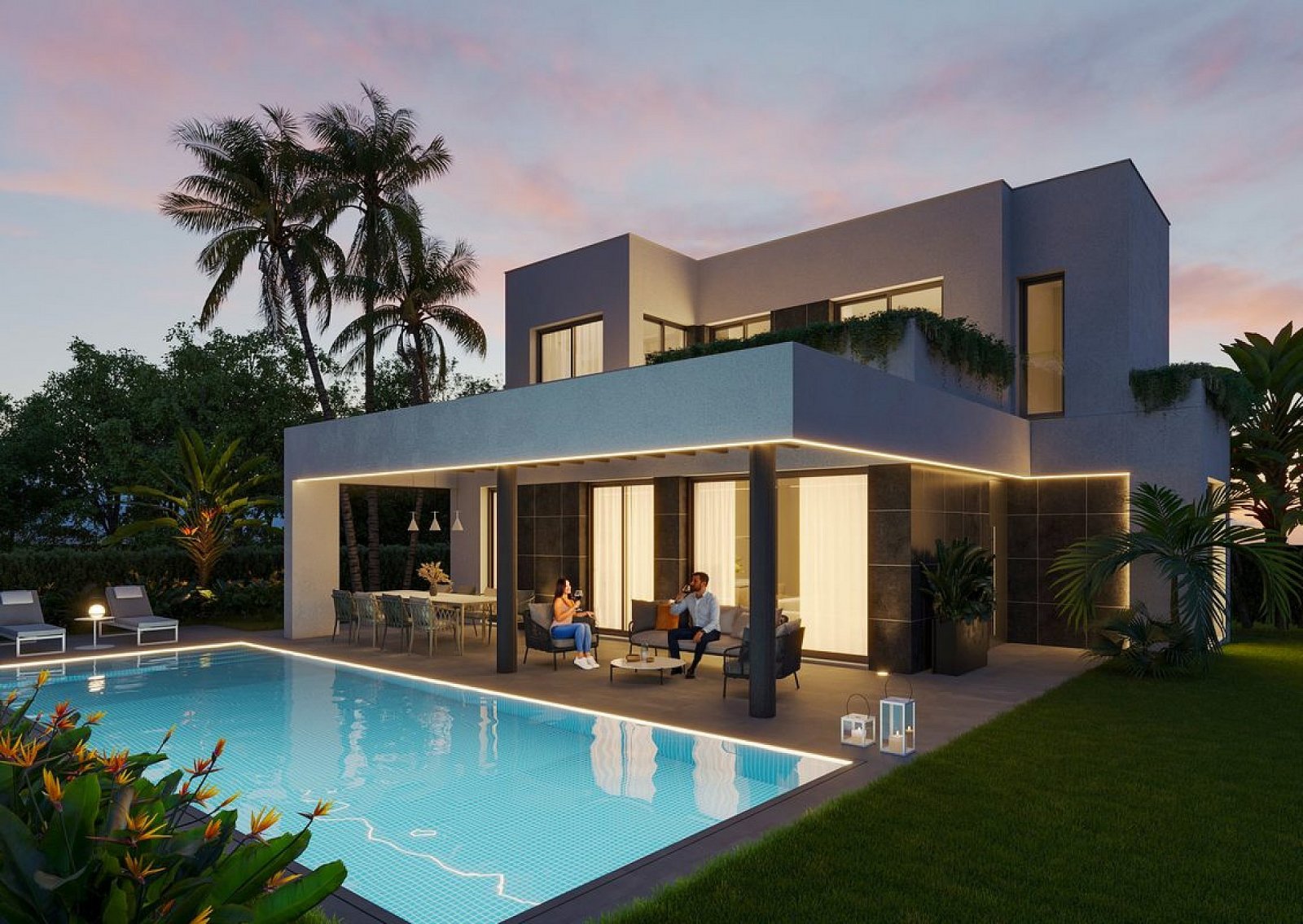 <p>Villa provided with 4 Bedrooms and 4 Bathrooms, private swimming pool and parking space on own plot. </p>