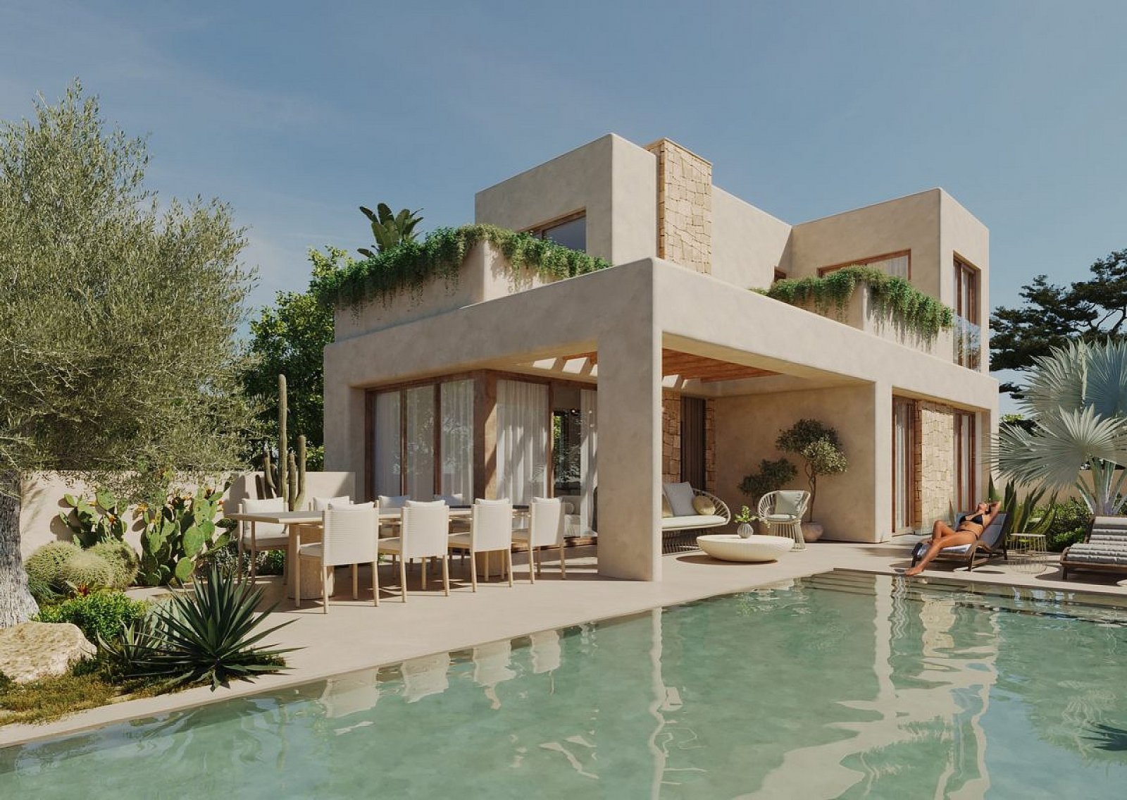 <p>Villa provided with 4 Bedrooms and 4 Bathrooms, private swimming pool and parking space on own plot. </p>