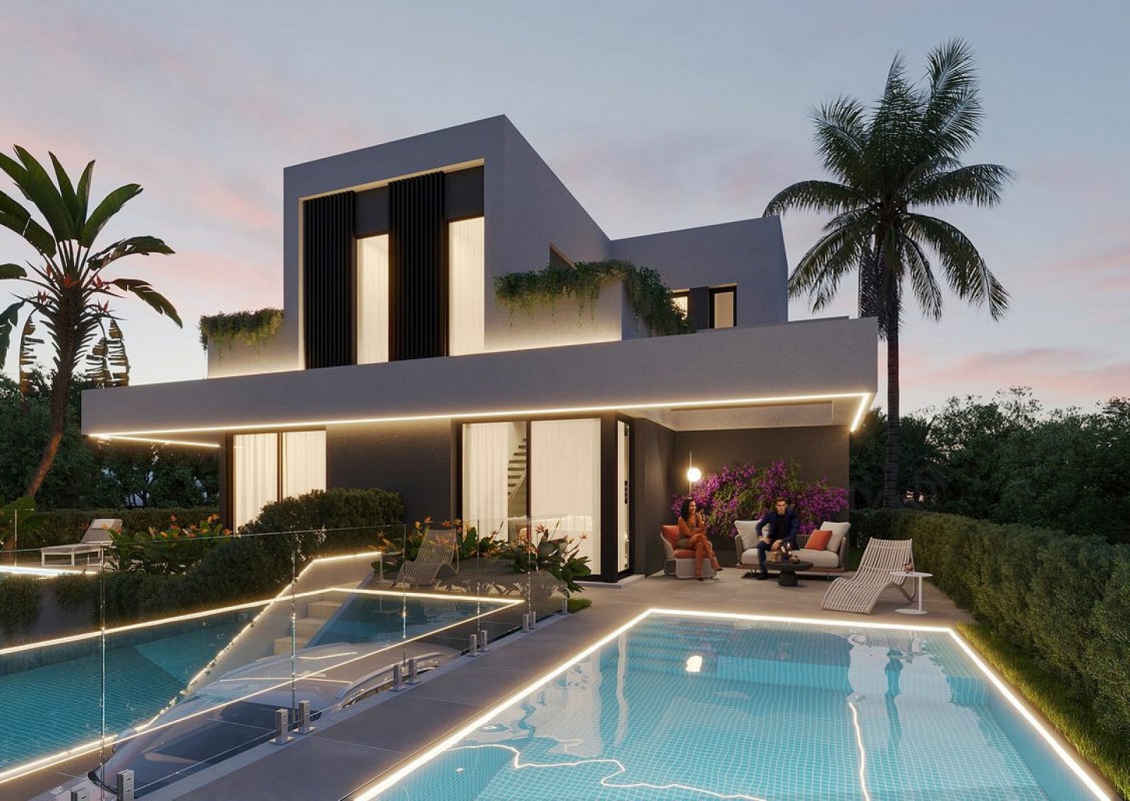 <p>Villa provided with 4 Bedrooms and 4 Bathrooms, private swimming pool and parking space on own plot. </p>