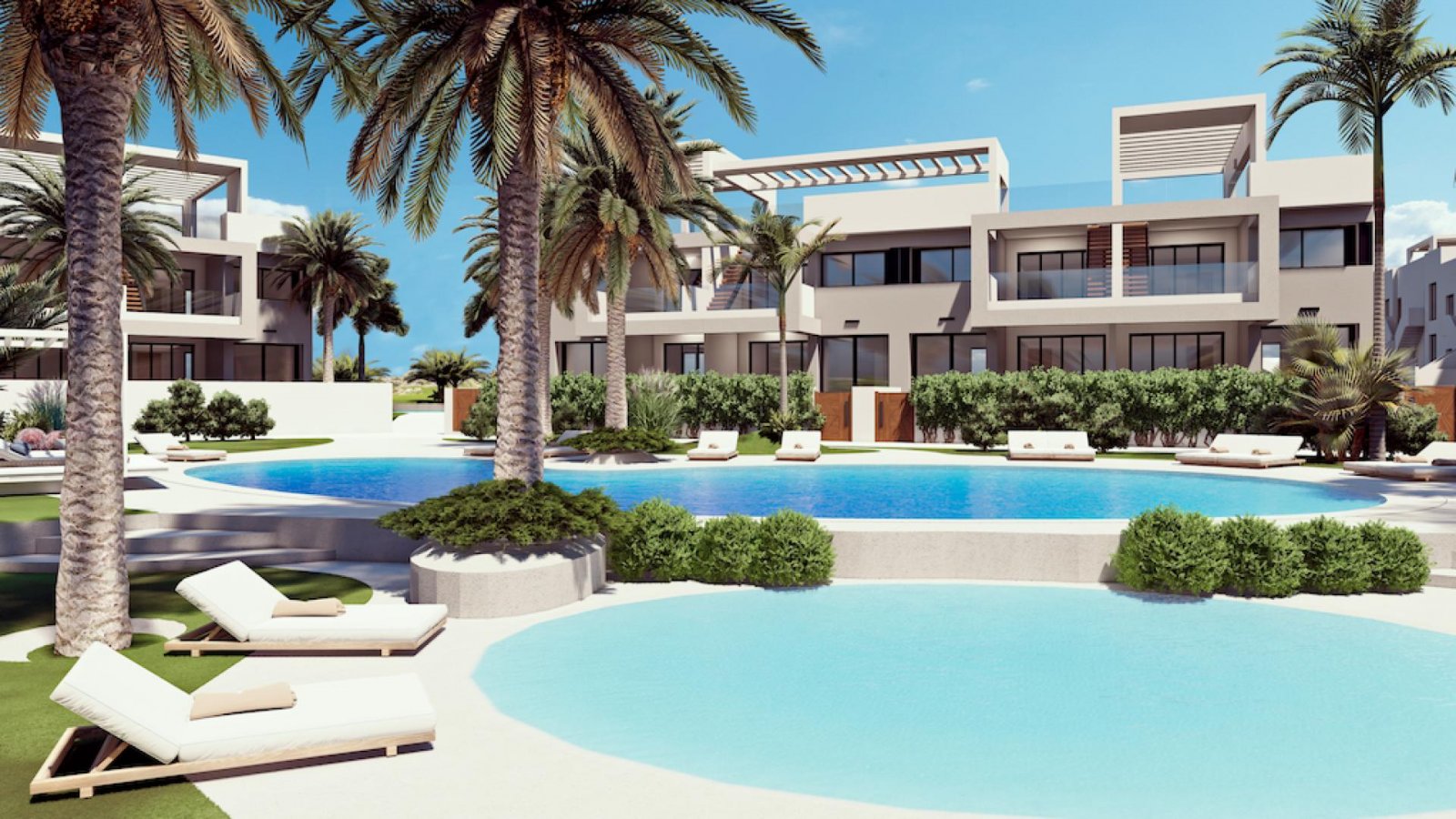 Torrevieja: <p>Apartment with garden provided with 2 Bedrooms and 2 Bathrooms, communal swimming pool and optional underground parking space. </p><p>Modern apa... 