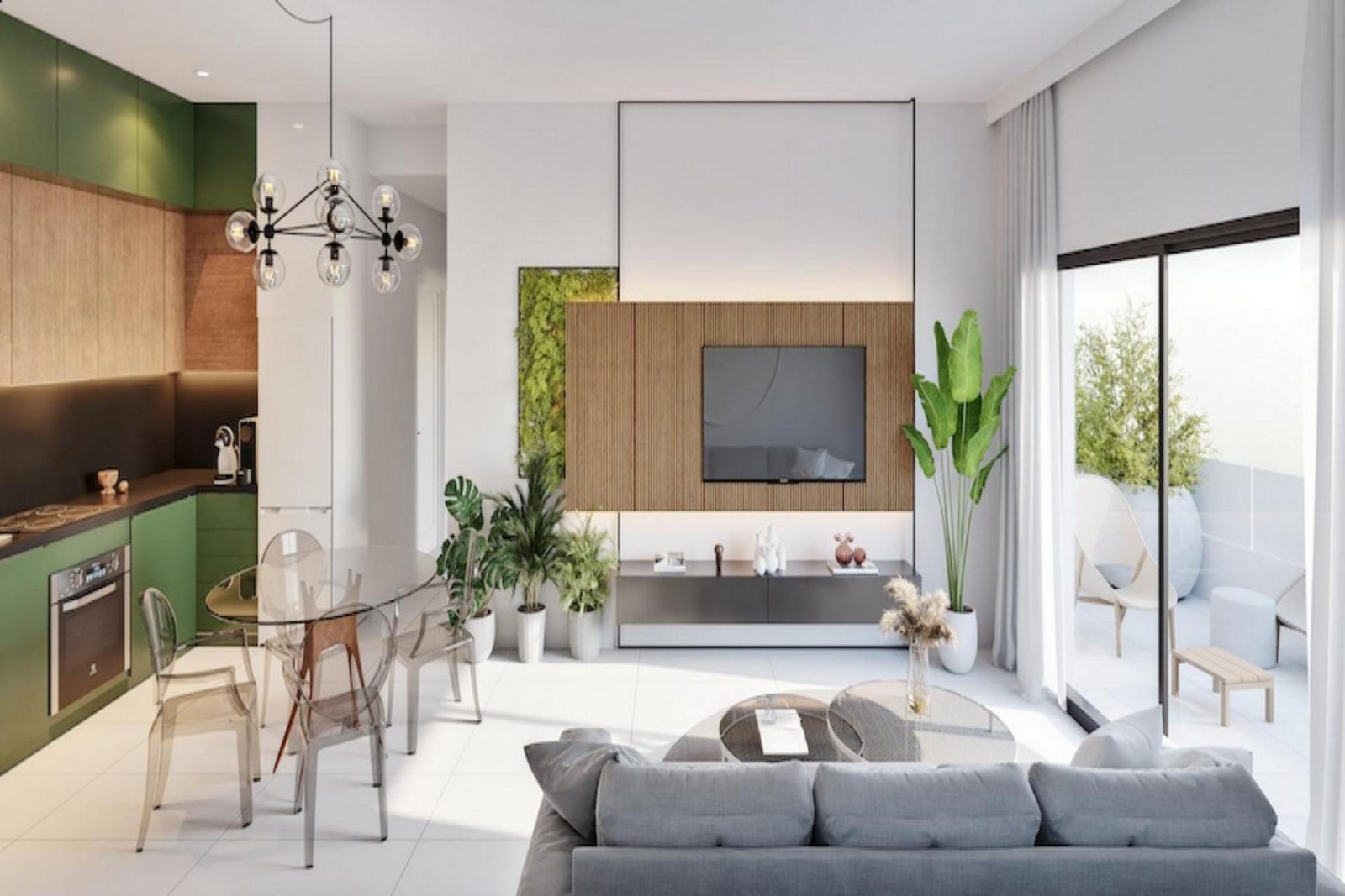Komfortables Apartment mit Terrasse, Pool und Parkplatz
