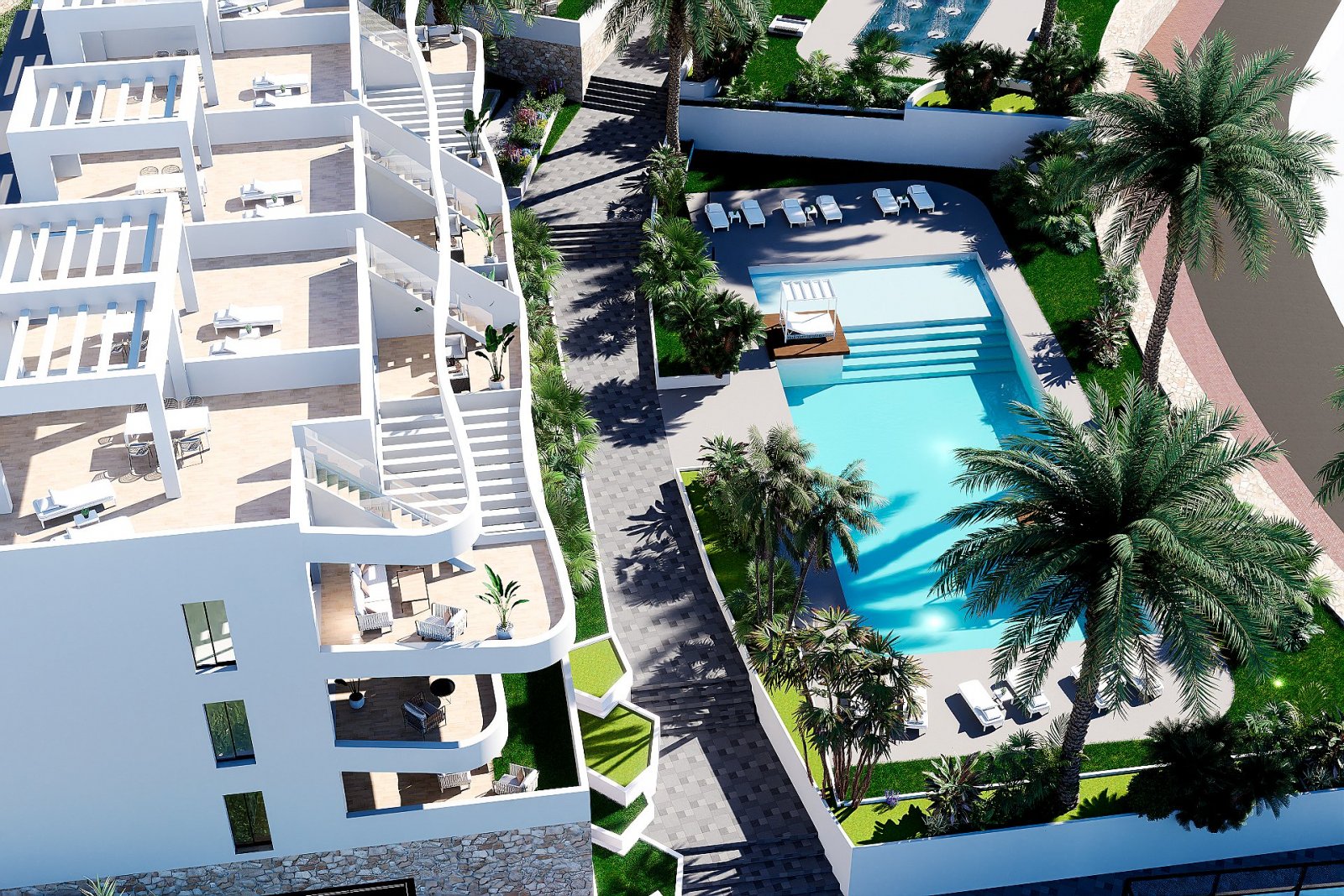 <p>Apartment with terrace provided with 2 Bedrooms and 2 Bathrooms, communal swimming pool and optional underground parking space. </p><p>Discover ...