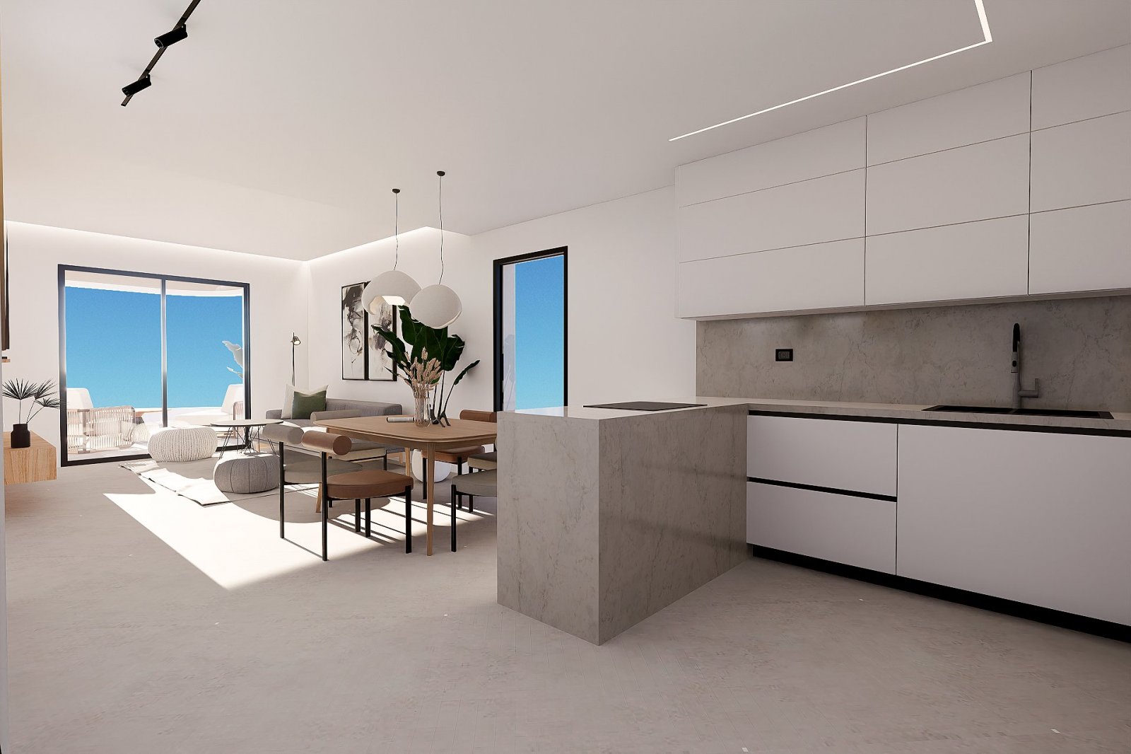 <p>Apartment with terrace provided with 2 Bedrooms and 2 Bathrooms, communal swimming pool and optional underground parking space. </p><p>Discover ...