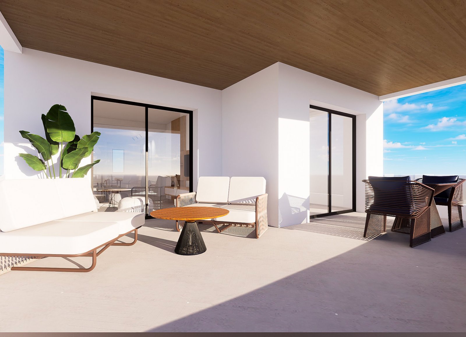 <p>Apartment with terrace provided with 2 Bedrooms and 2 Bathrooms, communal swimming pool and optional underground parking space. </p><p>Discover ...
