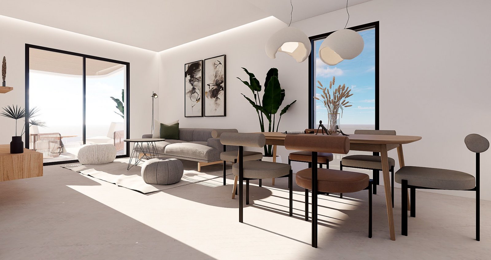<p>Apartment with terrace provided with 2 Bedrooms and 2 Bathrooms, communal swimming pool and optional underground parking space. </p><p>Discover ...