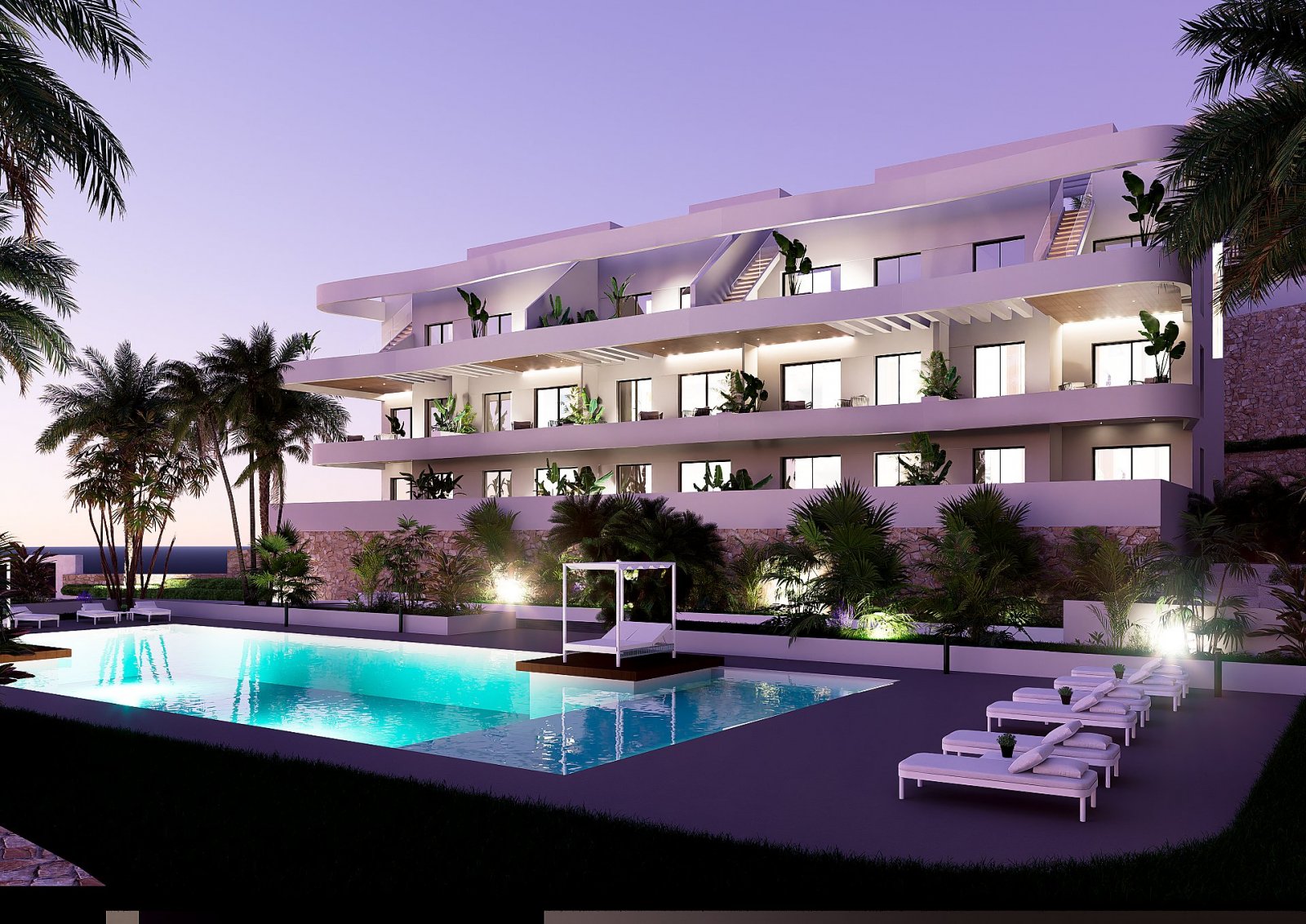 <p>Apartment with terrace provided with 2 Bedrooms and 2 Bathrooms, communal swimming pool and optional underground parking space. </p><p>Discover ...