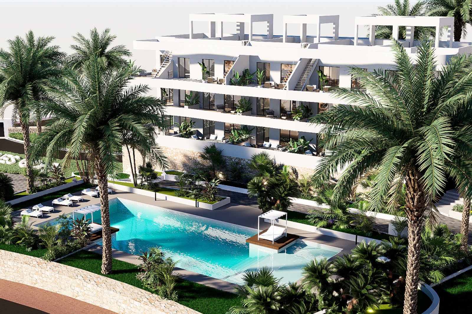<p>Apartment with terrace provided with 2 Bedrooms and 2 Bathrooms, communal swimming pool and optional underground parking space. </p><p>Discover ...
