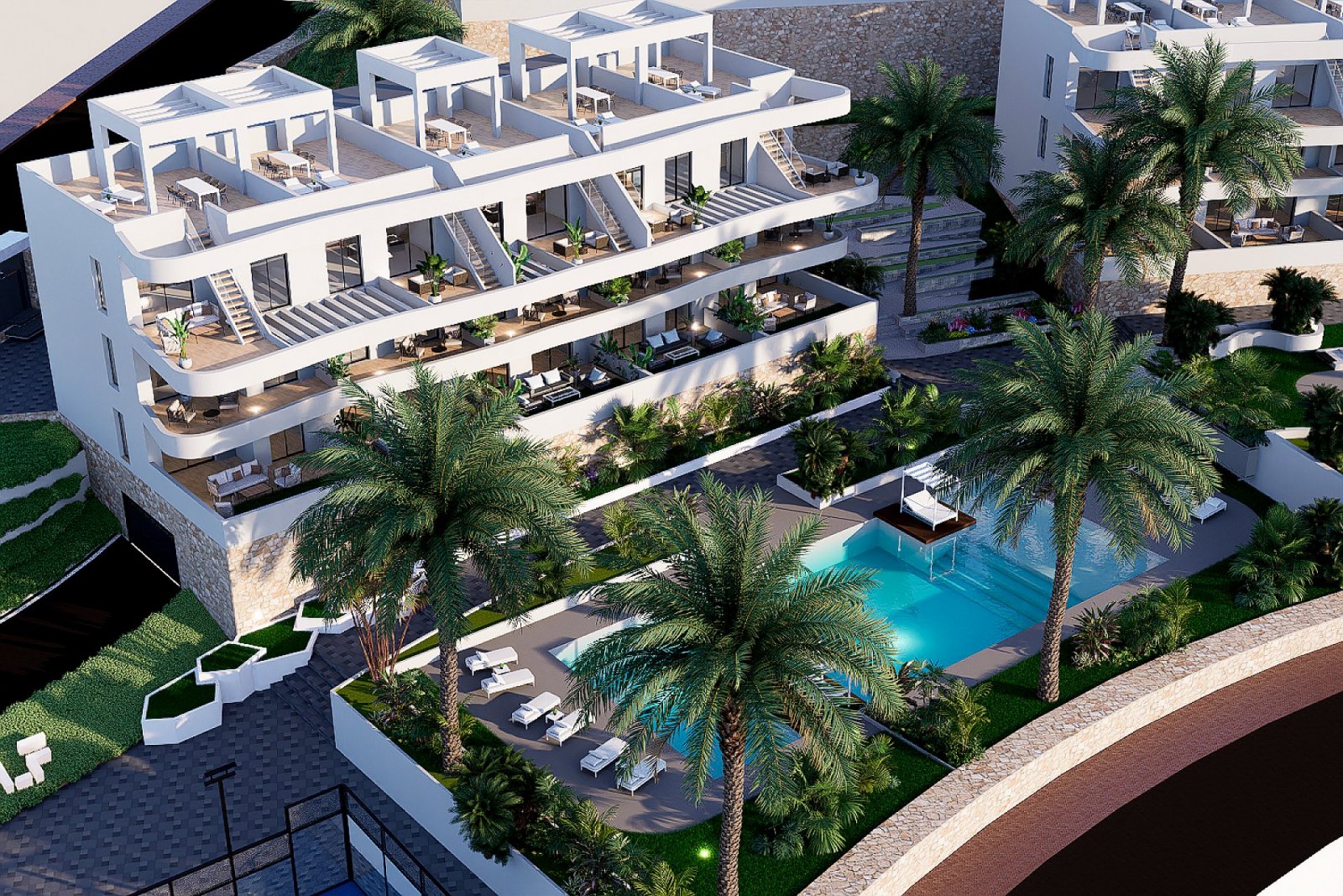 <p>Apartment with terrace provided with 2 Bedrooms and 2 Bathrooms, communal swimming pool and optional underground parking space. </p><p>Discover ...