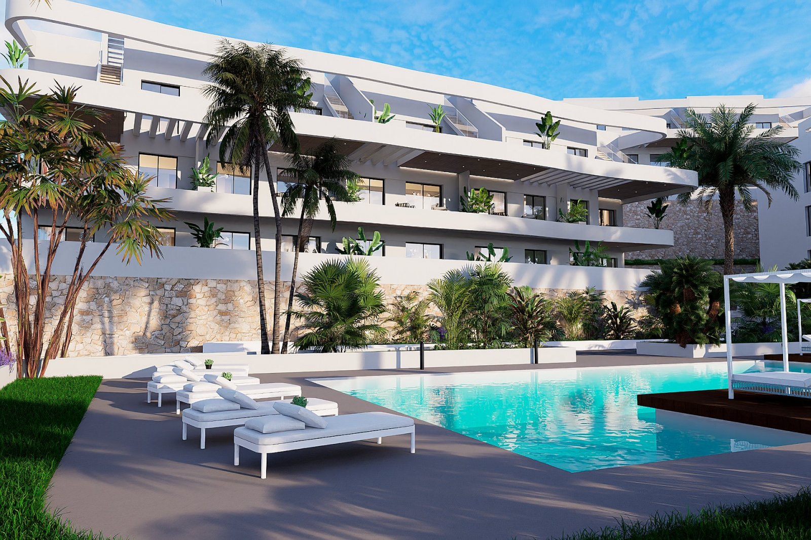 <p>Apartment with terrace provided with 2 Bedrooms and 2 Bathrooms, communal swimming pool and optional underground parking space. </p><p>Discover ...
