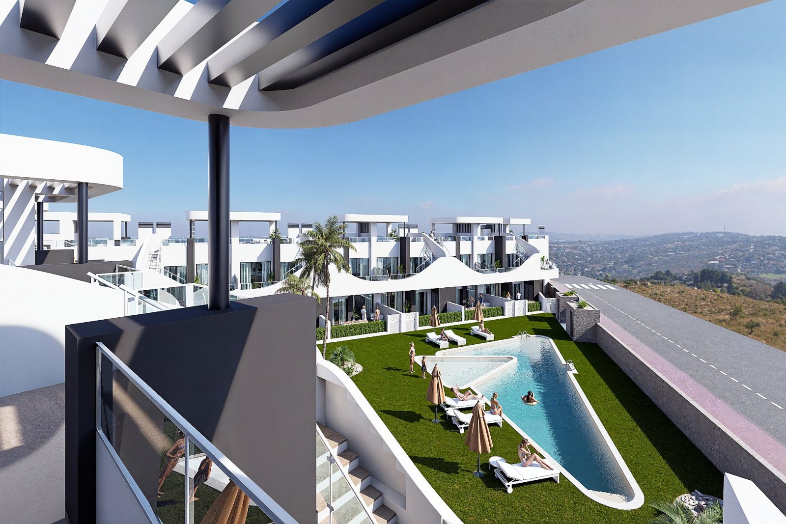 <p>Apartment with garden provided with 2 Bedrooms and 2 Bathrooms, communal swimming pool and parking spot. </p>