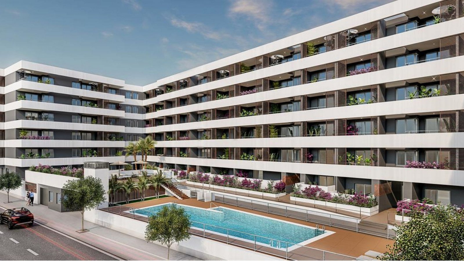 <p>Apartment with terrace provided with 3 Bedrooms and 2 Bathrooms, communal swimming pool and optional underground parking & storage room. </p><p>...