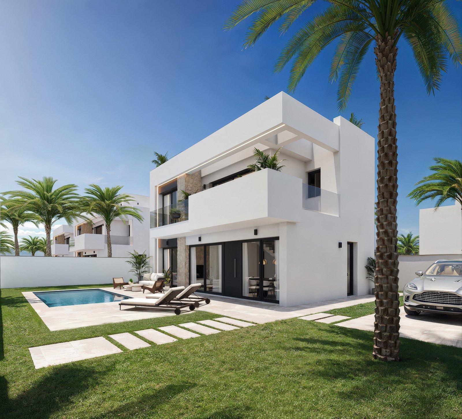 <p>Villa provided with 3 Bedrooms and 4 Bathrooms, private swimming pool and parking space on own plot. </p><p>Santa Rosalía Lake and Life Resort i...