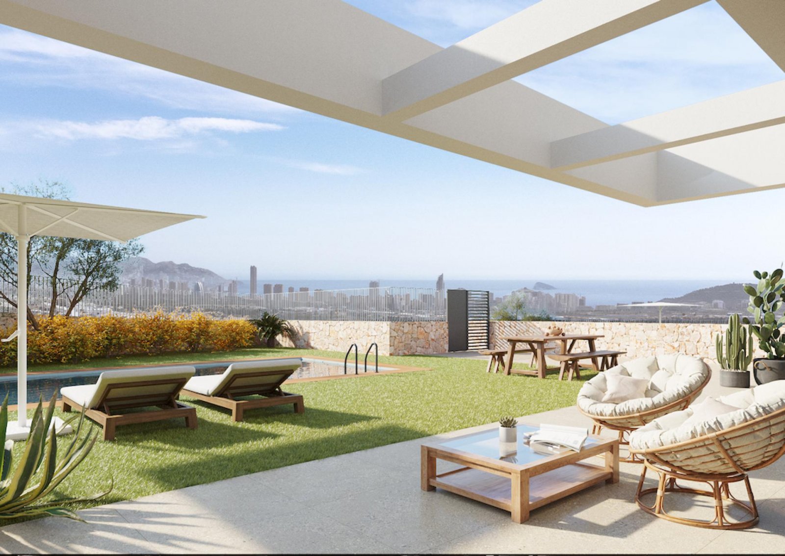 <p>Villa provided with 4 Bedrooms and 2 Bathrooms, communal swimming pool and parking spot. </p><p>These villas offer a luxurious and comfortable l...