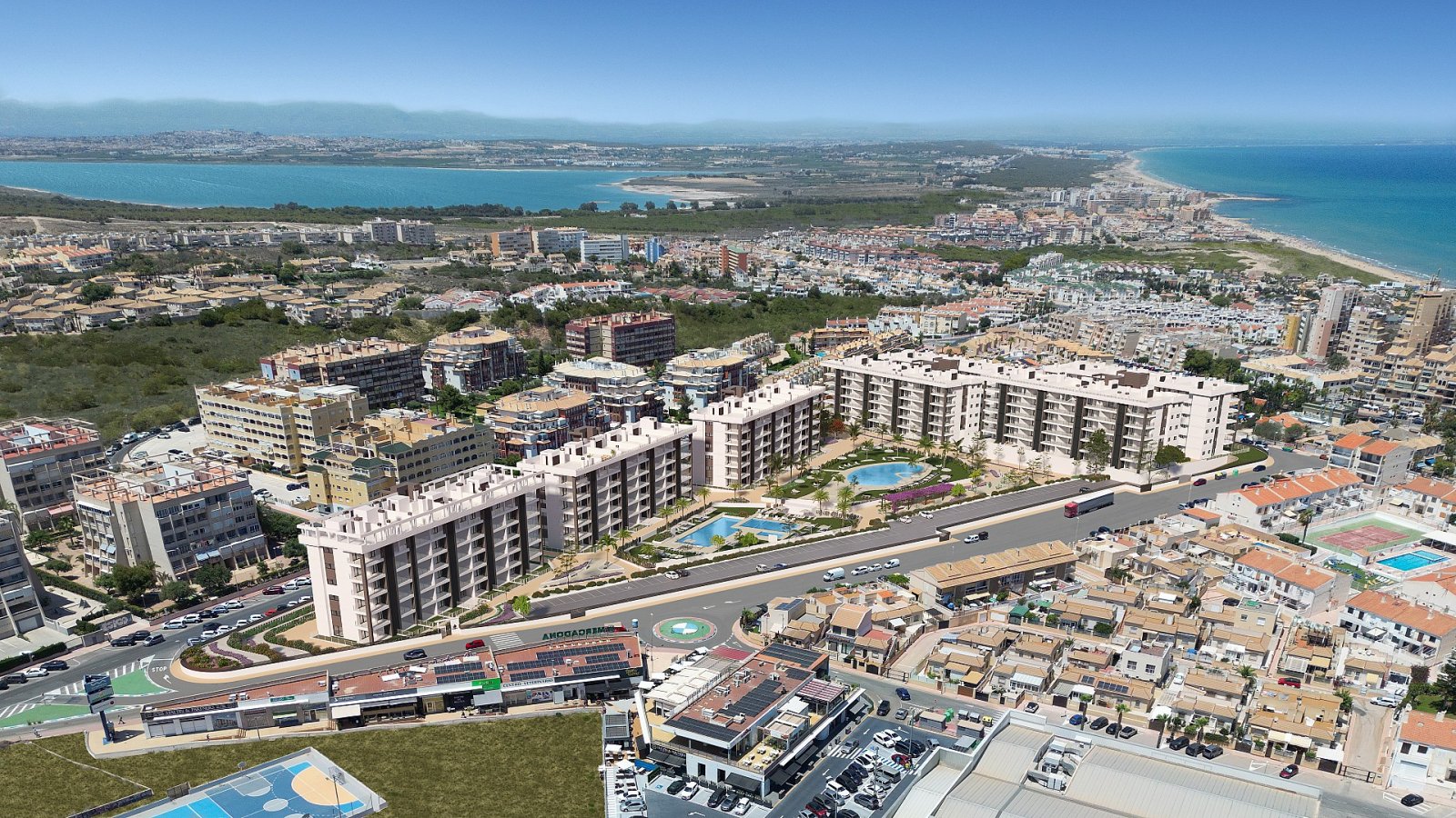 La Mata: <p>Apartment with garden provided with 2 Bedrooms and 2 Bathrooms, communal swimming pool and private parking space within domain. </p><p>All apart... 