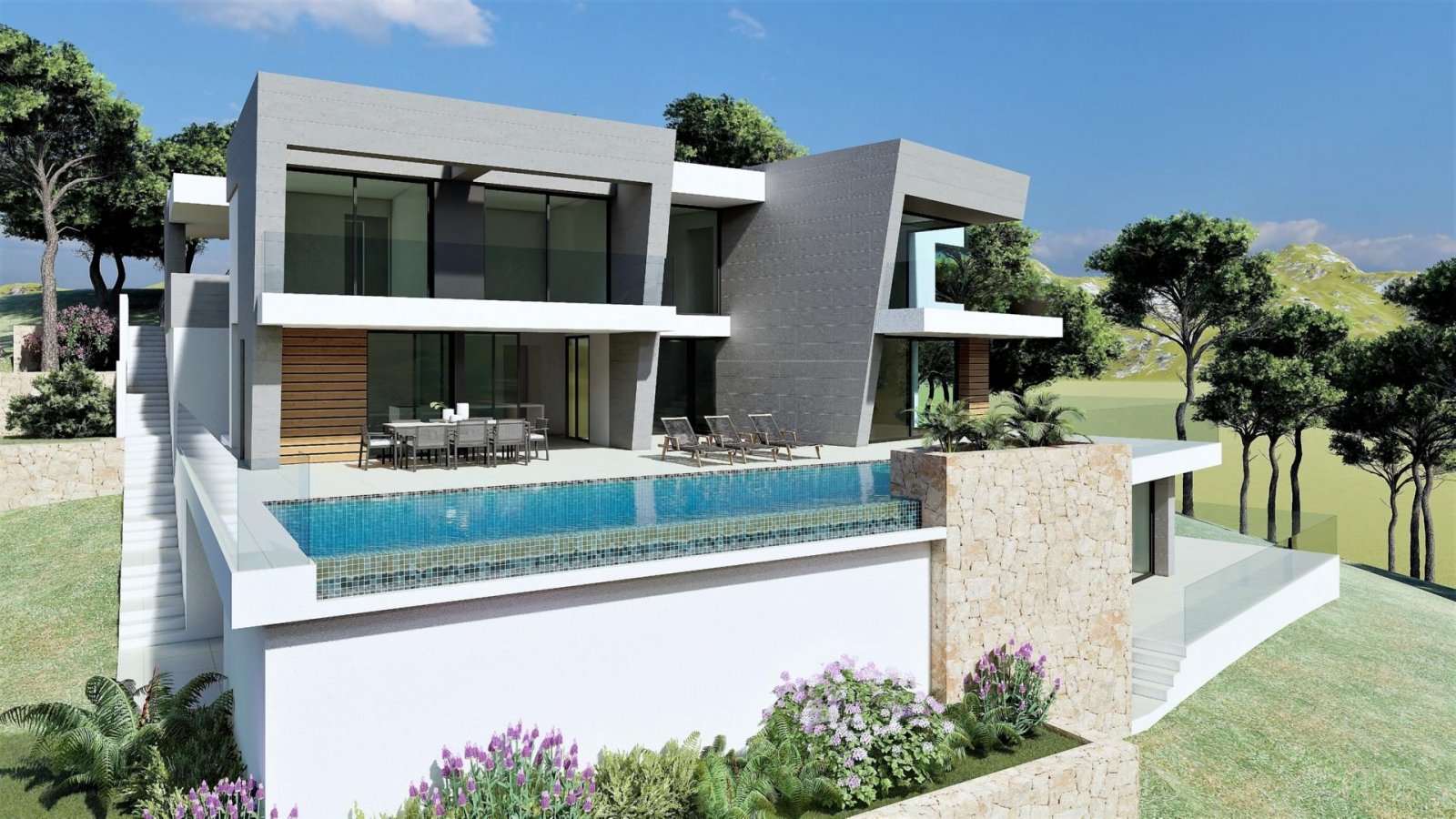 <p>Villa provided with 3 Bedrooms and 4 Bathrooms, infinity swimming pool and private garage. </p><p>In the heart of the Residential Cumbre del Sol...