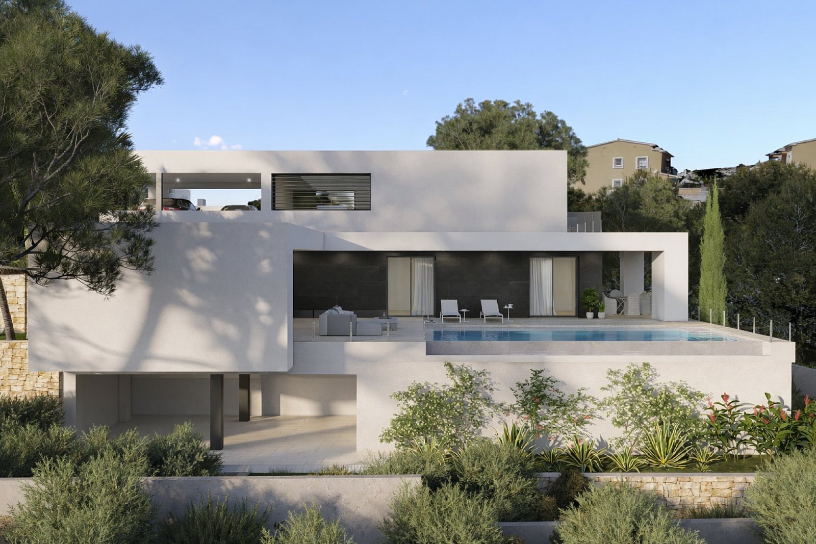 Moderne Villa mit Infinity-Pool und Meerblick