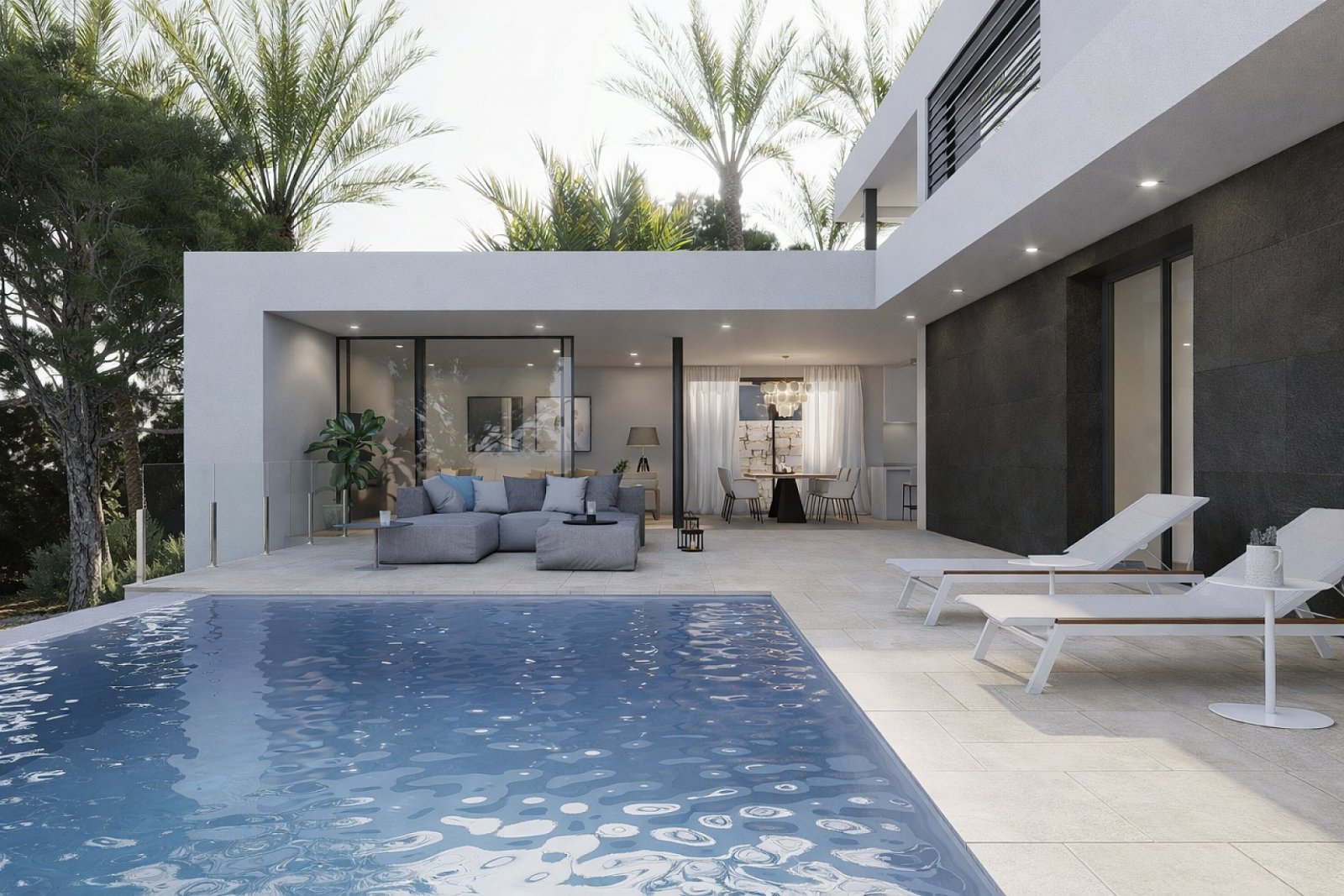 Moderne Villa mit Infinity-Pool und Meerblick