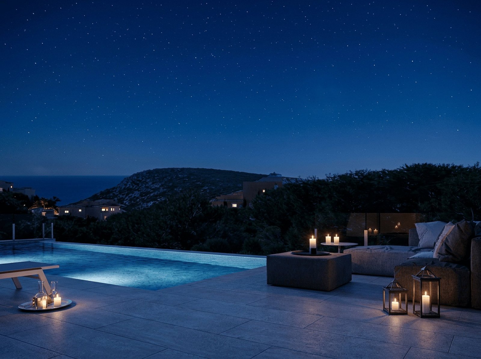 Moderne Villa mit Infinity-Pool und Meerblick