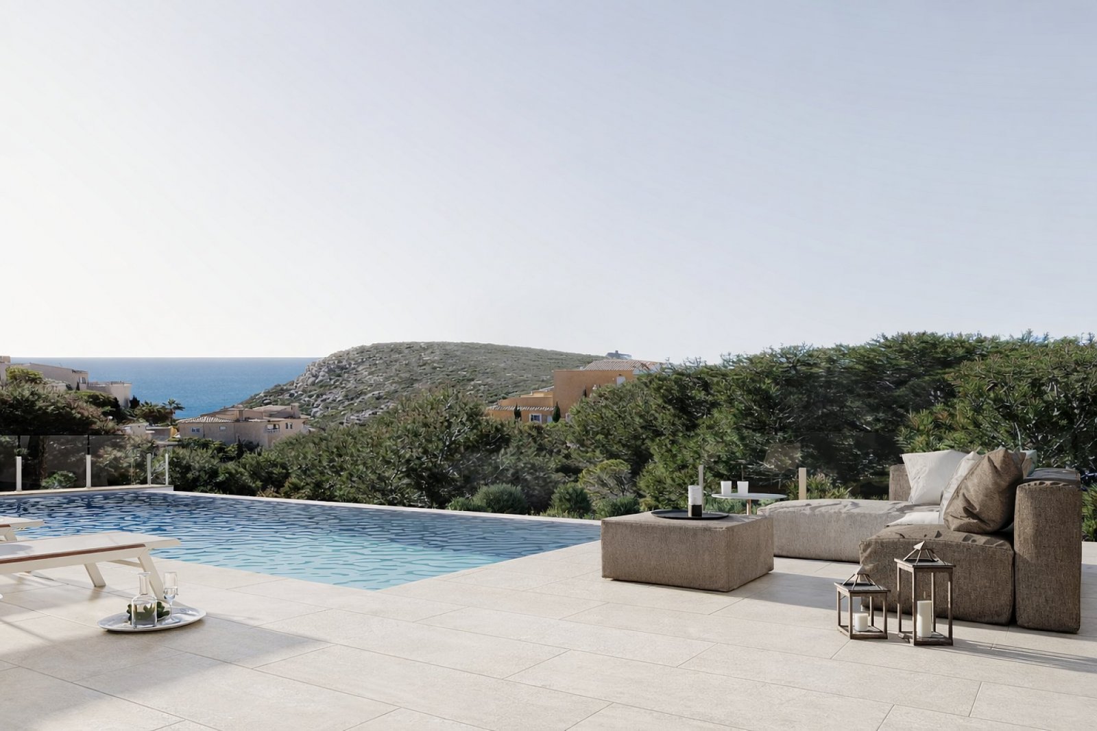 Moderne Villa mit Infinity-Pool und Meerblick