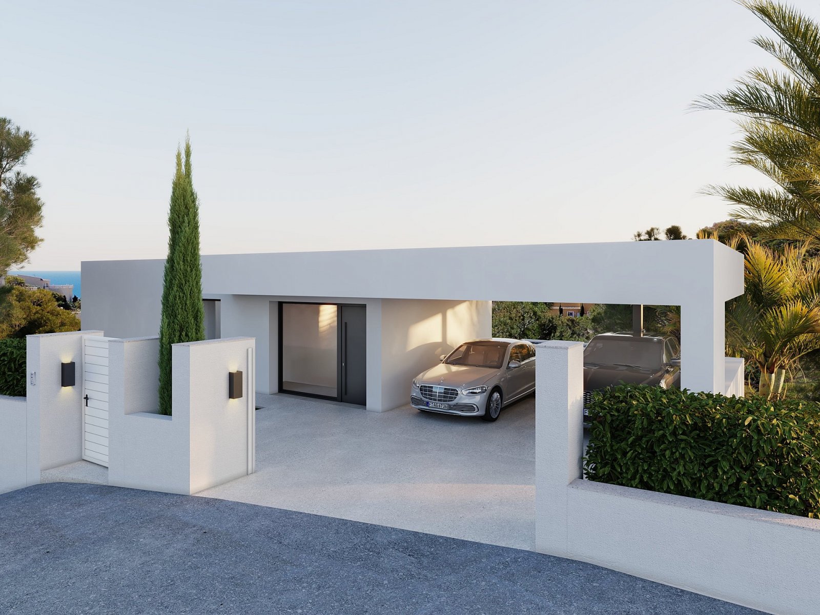 Moderne Villa mit Infinity-Pool und Meerblick