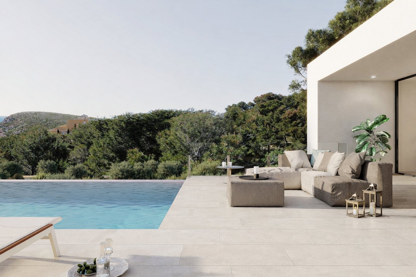 Moderne Villa mit Infinity-Pool und Meerblick