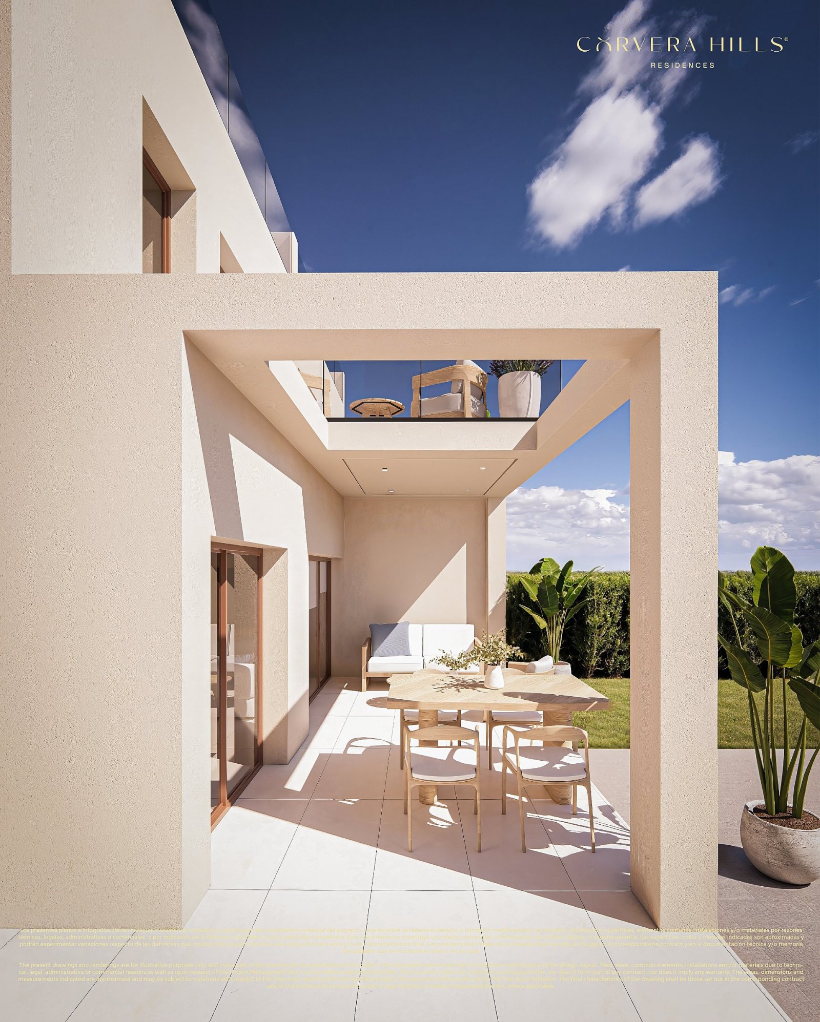 <p>Terraced villa provided with 3 Bedrooms and 3 Bathrooms, communal swimming pool and parking spot. </p><p>Discover exclusive living in Corvera Hi...