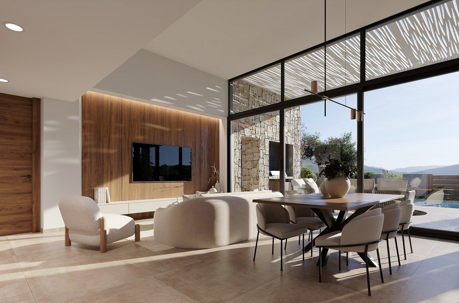 <p>Villa provided with 3 Bedrooms and 2 Bathrooms, communal swimming pool and underground parking space. </p><p>This contemporary detached villa ef...