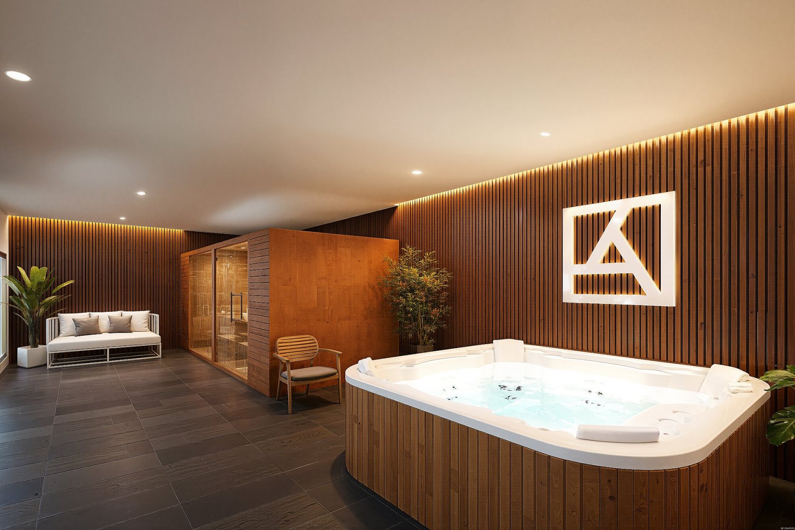 Exklusives Apartment mit Garten und Resort-Feeling