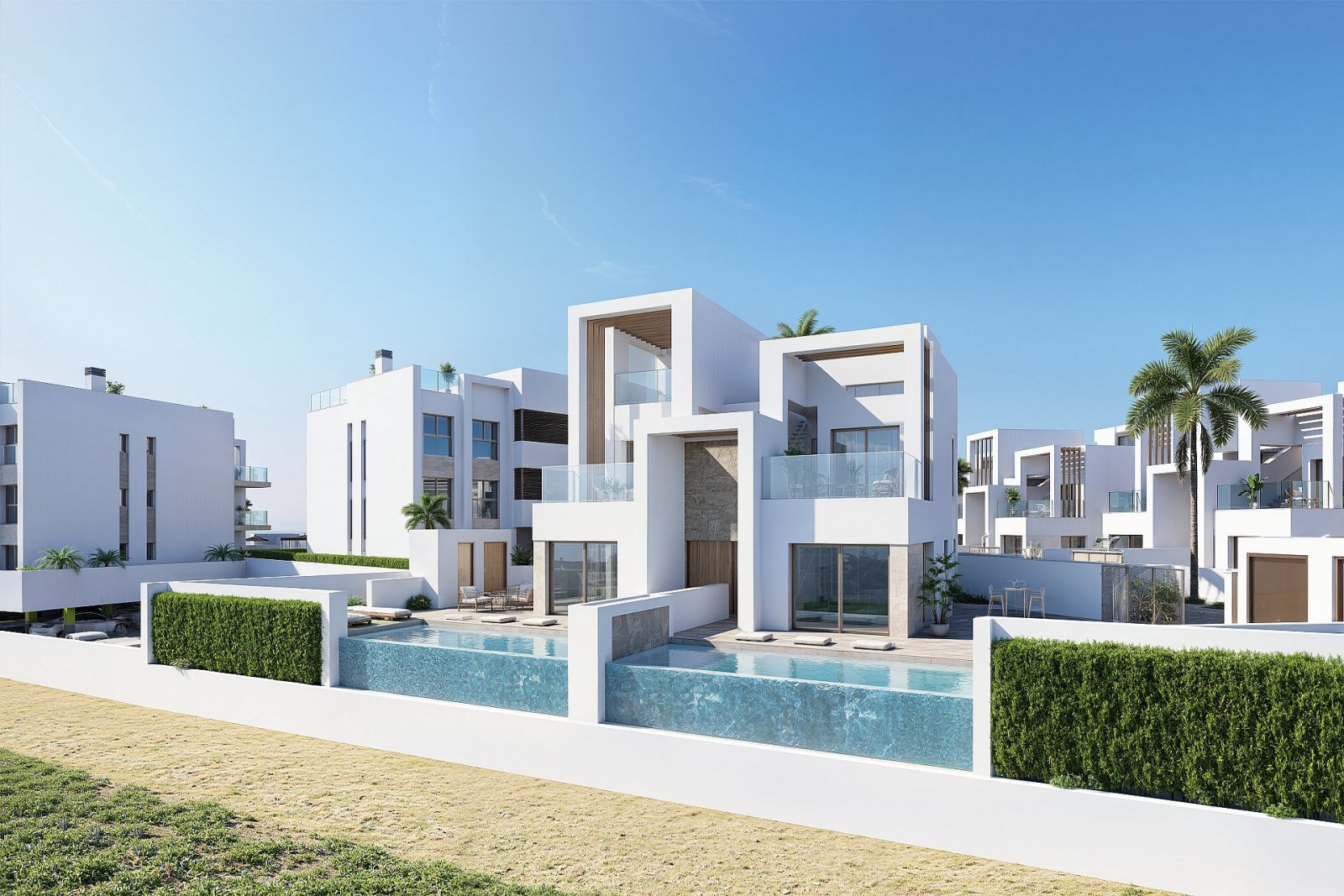 <p>Villa provided with 3 Bedrooms and 2 Bathrooms, private swimming pool and parking space on own plot. </p><p>This boutique development comprises ...