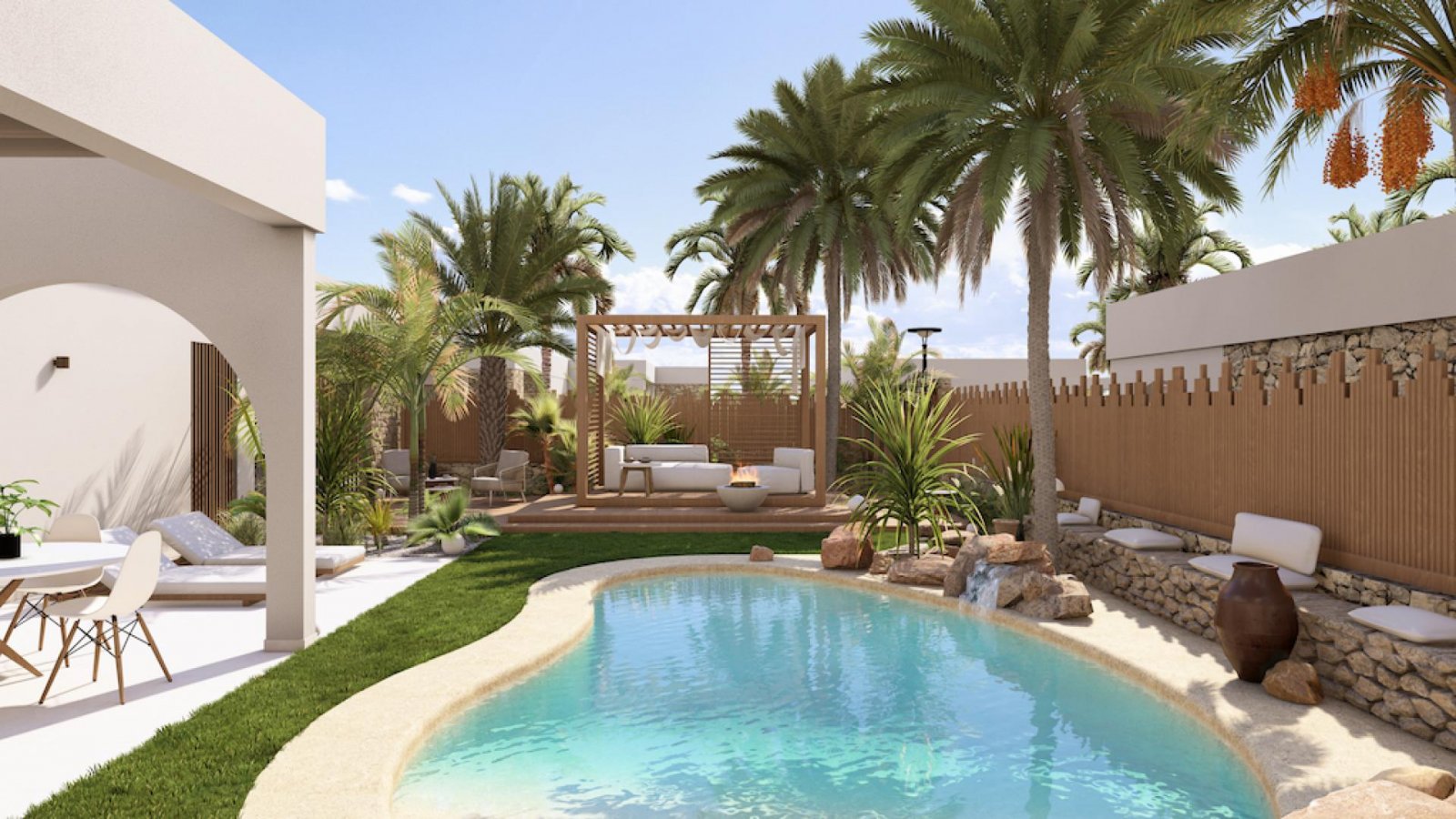 <p>Villa provided with 2 Bedrooms and 2 Bathrooms, private swimming pool and parking space on own plot. </p>