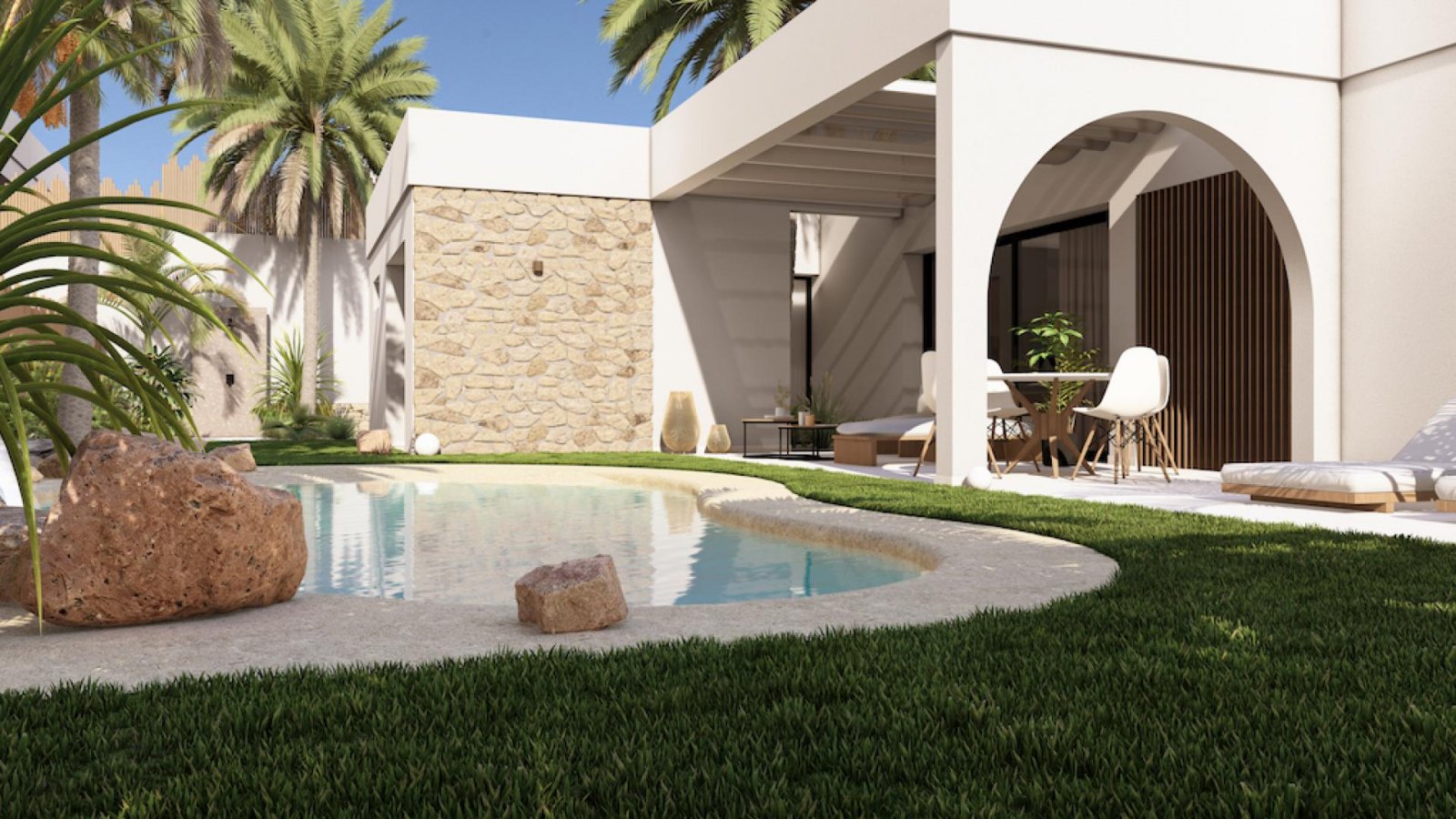 <p>Villa provided with 2 Bedrooms and 2 Bathrooms, private swimming pool and parking space on own plot. </p>