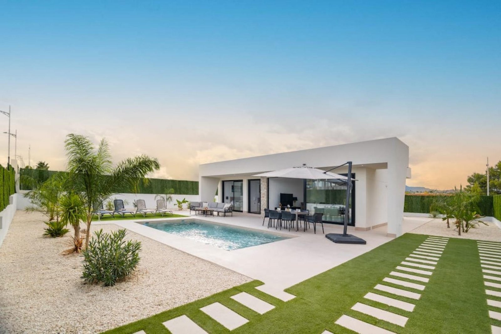 <p>Villa provided with 2 Bedrooms and 2 Bathrooms, private swimming pool and parking space on own plot. </p><p>Welcome to these beautiful new build...