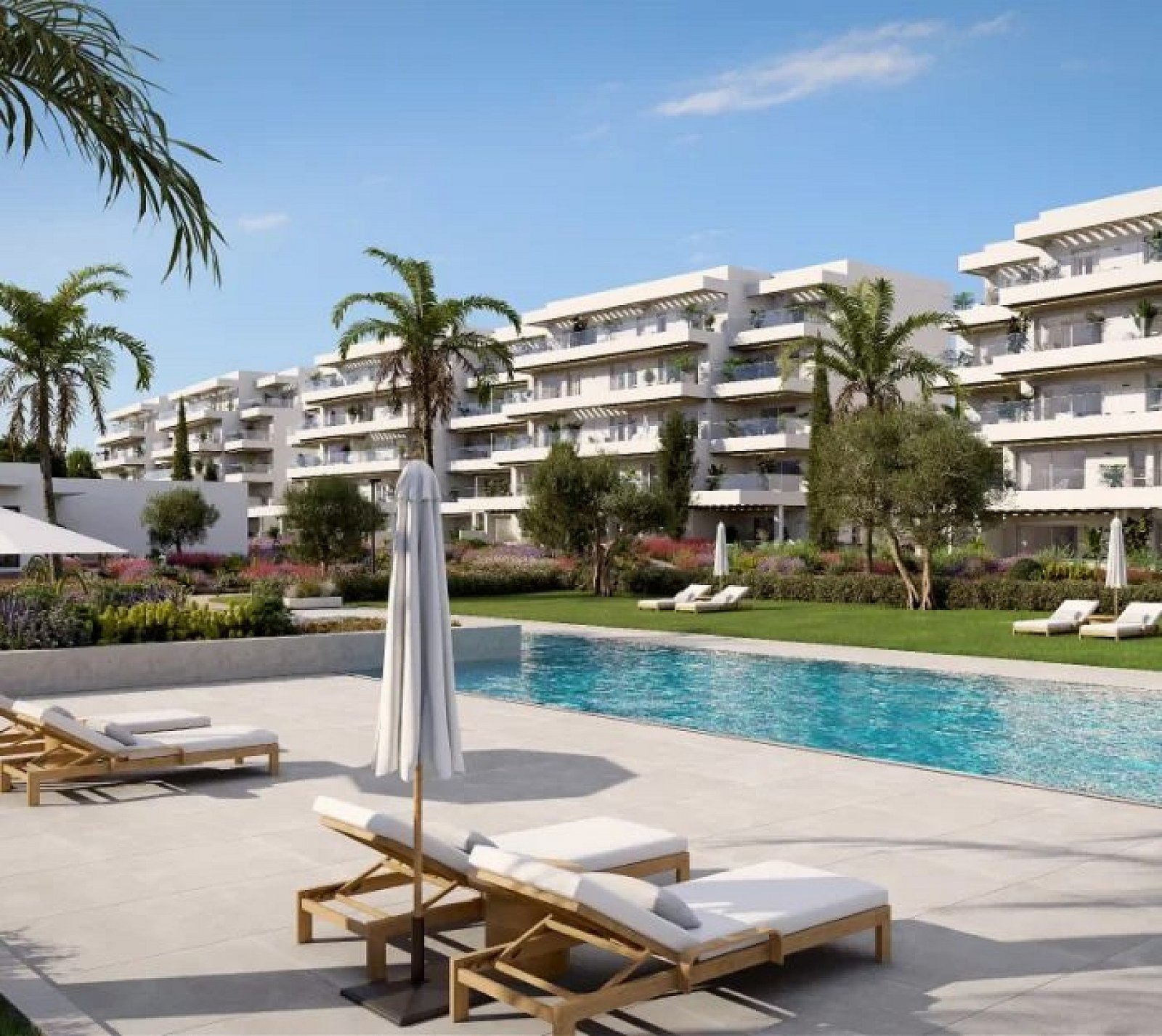 <p>Apartment with terrace provided with 2 Bedrooms and 2 Bathrooms, communal swimming pool and underground parking space. </p><p>Take a dip in our ...