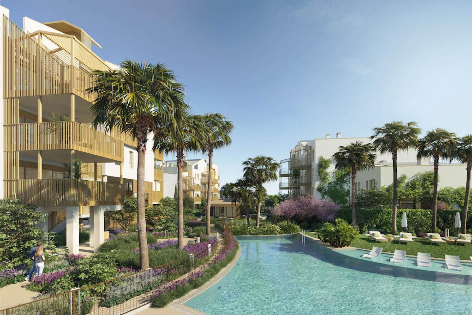 <p>Apartment with terrace provided with 2 Bedrooms and 2 Bathrooms, communal swimming pool and parking spot. </p><p>Bienvenue dans ces appartements...