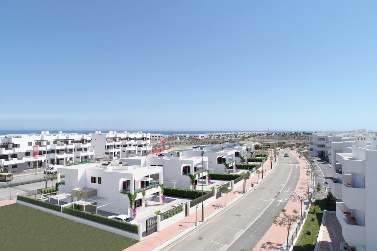 <p>Villa provided with 2 Bedrooms and 2 Bathrooms, optional swimming pool and parking space on own plot. </p><p>Discover these villas with breathta...